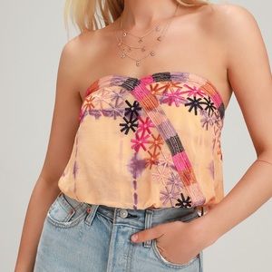 NWT Free People feel your heartbeat tube top